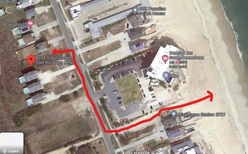 8018 Beach Rd, Semi-Oceanfront, Pool/Hot Tub Nags Head Exterior photo