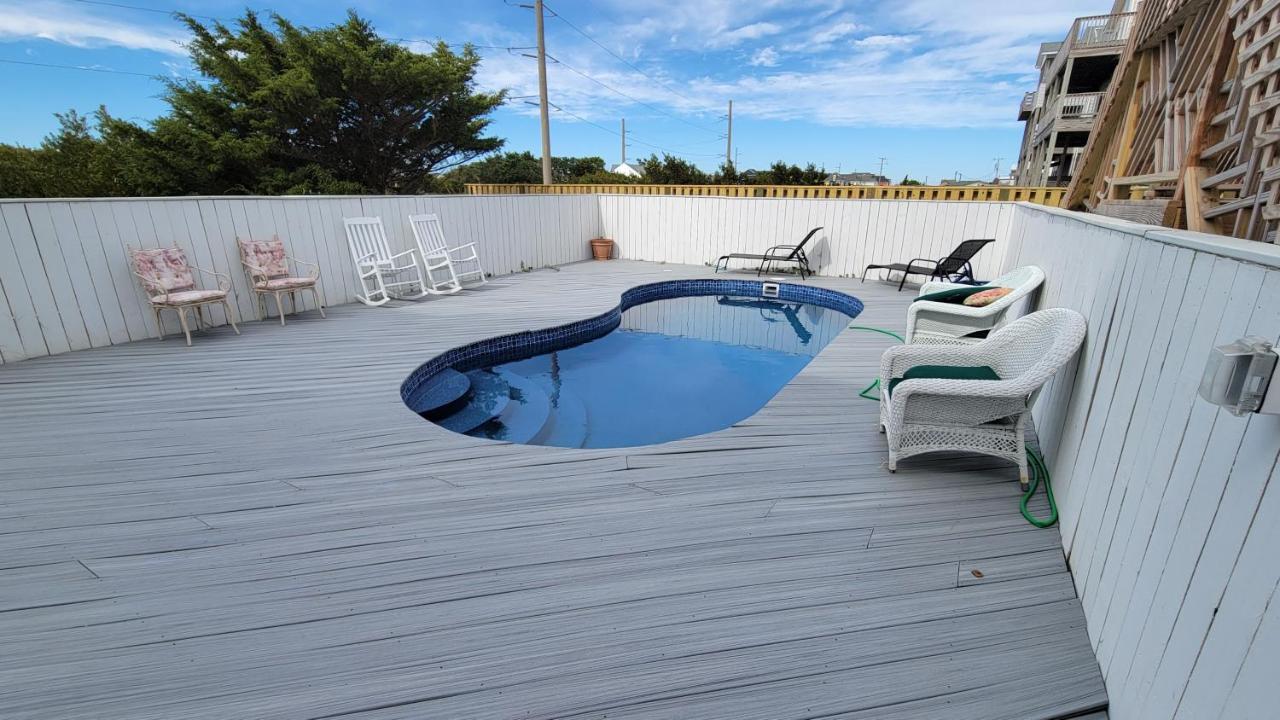 8018 Beach Rd, Semi-Oceanfront, Pool/Hot Tub Nags Head Exterior photo